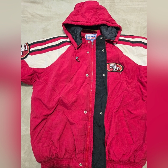 Vintage STARTER San Francisco NFL Jacket Mens Sz L *missing zipper grip* Winter - Picture 7 of 9